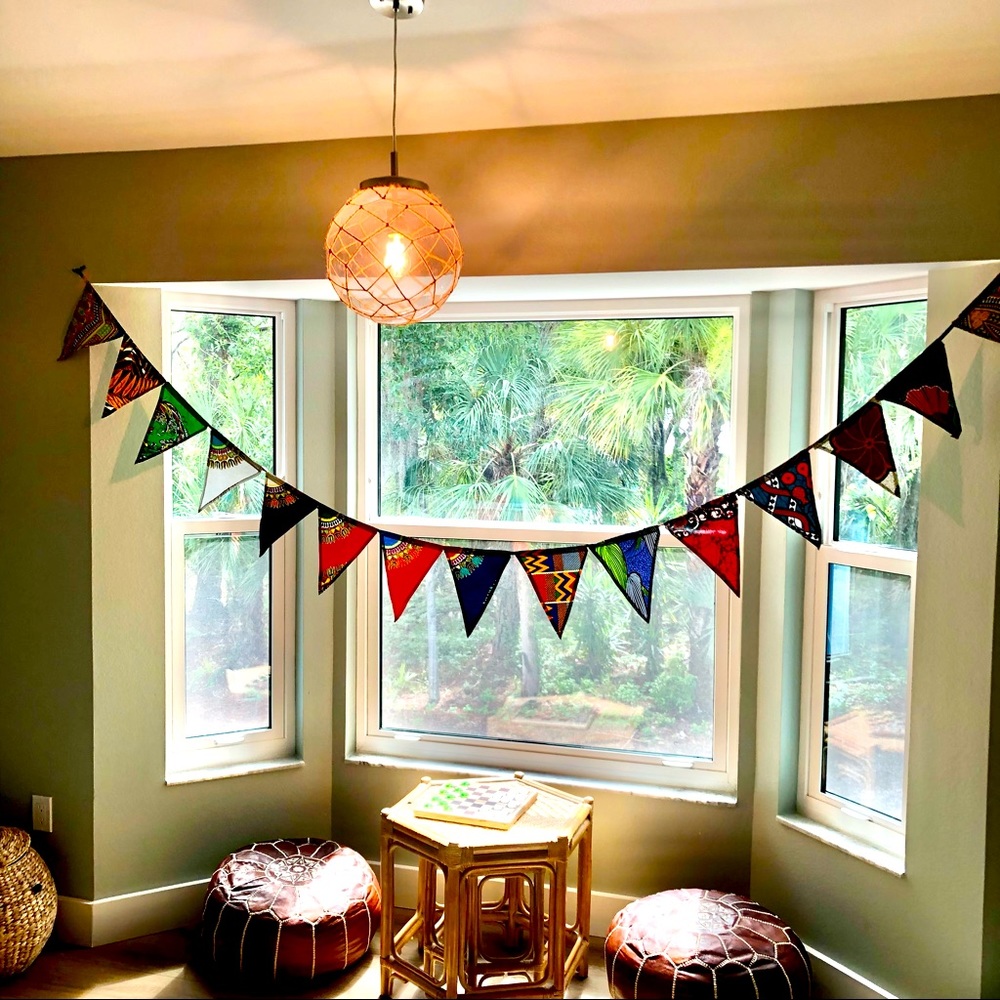 Decorative African Fabric Bunting
